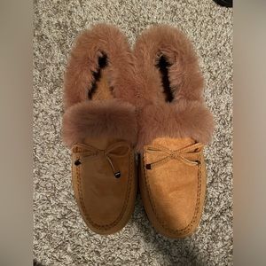 Cognac Slippers